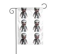 YYHWHJDE Drapeau de jardin fantôme en céramique pour décoration de cour 30,5 x 45,7 cm pour jardin, terrasse, balcon