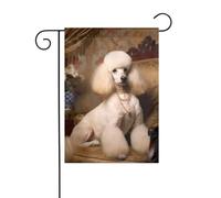 YYHWHJDE Drapeau de jardin imprimé caniche 30,5 x 45,7 cm épais tendance