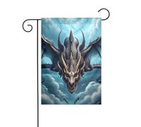YYHWHJDE Drapeau de jardin imprimé dragon volant 30,5 x 45,7 cm d'épaisseur tendance