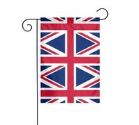 YYHWHJDE Drapeau de jardin imprimé drapeau britannique 30,5 x 45,7 cm pour décoration de cour avec une largeur de poteau de 3 cm (drapeau uniquement, mât non inclus)