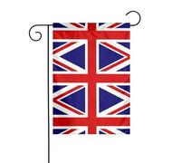 YYHWHJDE Drapeau de jardin imprimé drapeau du Royaume-Uni 30,5 x 45,7 cm pour décoration de cour avec une largeur de poteau de 3 cm (drapeau uniquement, mât non inclus)