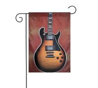YYHWHJDE Drapeau de jardin imprimé guitare rock 30,5 x 45,7 cm pour décoration de cour avec 3 cm de largeur (drapeau uniquement, mât non inclus)