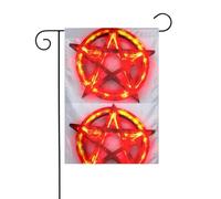YYHWHJDE Drapeau de jardin imprimé pentagramme magicien 30,5 x 45,7 cm pour jardin, terrasse, balcon