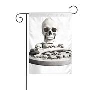 YYHWHJDE Drapeau de jardin imprimé sur les restes de cadavres - Décoration de cour - 30,5 x 45,7 cm - Pour jardin, terrasse, balcon