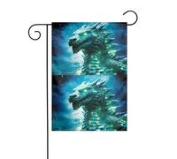 YYHWHJDE Drapeau de jardin imprimé tête de bête étrange, décoration de cour 30,5 x 45,7 cm pour jardin, terrasse, balcon