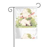 YYHWHJDE Drapeau de jardin imprimé « The Shy Little Sheep » - Décoration de cour - 30,5 x 45,7 cm - Pour jardin, terrasse, balcon