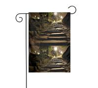 YYHWHJDE Drapeau de jardin Motif chemin de minuit 30,5 x 45,7 cm d'épaisseur et durable