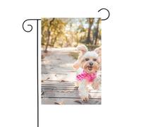 YYHWHJDE Drapeau de jardin motif chien courant vers toi 30,5 x 45,7 cm d'épaisseur durable