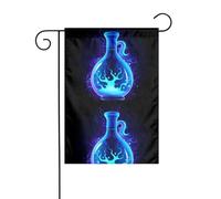 YYHWHJDE Drapeau de jardin motif potion magique décoration cour 30,5 x 45,7 cm d'épaisseur durable
