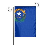 YYHWHJDE Drapeau de l'État du Nevada - Mât de jardin - Décoration de cour extérieure - Tendance - 30,5 x 45,7 cm