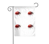 YYHWHJDE Drapeau rouge à sept étoiles coccinelles pour décoration de cour 30,5 x 45,7 cm d'épaisseur