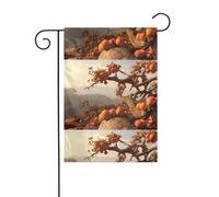 YYHWHJDE Drapeaux de jardin imprimés arbre fruitier sur le pic 30,5 x 45,7 cm pour décoration de cour avec une largeur de poteau de 3 cm (drapeau uniquement, mât non inclus)