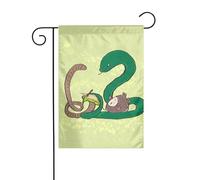 YYHWHJDE Drapeaux de jardin imprimés avec graines de tournesol, vers de terre, serpent, 30,5 x 45,7 cm pour décoration de cour avec une largeur de poteau de 3 cm (drapeau uniquement, mât non inclus)