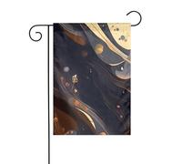 YYHWHJDE Drapeaux de jardin imprimés foncés moyens 30,5 x 45,7 cm pour décoration de cour avec une largeur de poteau de 3 cm (drapeau uniquement, mât non inclus)