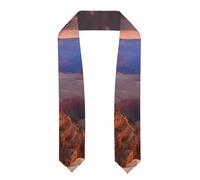 YYHWHJDE Écharpe en satin aplatie avec image du Grand Canyon pour remise de diplôme 183 cm Cadeau de remise de diplôme pour elle/lui, Aplati, Taille unique