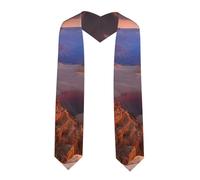 YYHWHJDE Écharpe en satin aplatie avec image du Grand Canyon pour remise de diplôme 183 cm Cadeau de remise de diplôme pour elle/lui, coin pointu, Taille unique