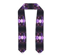 YYHWHJDE Écharpe en satin aplatie avec motif corbeaux pour remise de diplôme 183 cm, cadeau de remise de diplôme pour elle/lui, Aplati, Taille unique