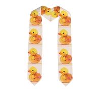 YYHWHJDE Écharpe en satin aplatie avec motif petit canard jaune avec sac à dos Châle de remise de diplôme Étole de remise de diplôme 183 cm Cadeau de remise de diplôme pour elle/lui, coin pointu