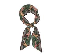 YYHWHJDE Écharpe tendance pour femme avec imprimé dinosaure Duel, un accessoire polyvalent doux et soyeux