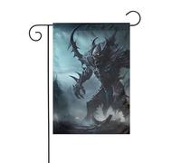 YYHWHJDE Evil Intruder Prints Mât de drapeau de jardin extérieur décoration de cour 30,5 x 45,7 cm