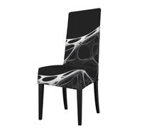 YYHWHJDE Exposition d'œuvres d'art Housse de protection pour chaise de salle à manger - Doux, confortable, infroissable élastique s'adapte à la plupart des chaises sans accoudoirs