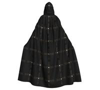 YYHWHJDE Eyes Behind The Cross Imprimés Halloween Adulte Cape à Capuche Hommes et Femmes Vêtements Mantele Jeu de rôle
