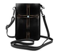 YYHWHJDE Eyes Behind The Cross Prints Petit sac à bandoulière en cuir pour femme, imperméable et durable
