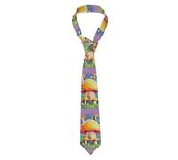 YYHWHJDE Fantasy Dream Cravate pour homme Motif champignon Style classique Convient pour les vacances et le travail