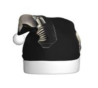 YYHWHJDE Flash of Light Prints Chapeau de Noël pour adulte Accessoire festif de qualité fabriqué doux et léger