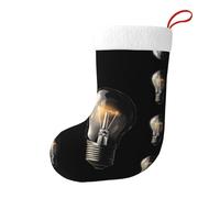 YYHWHJDE Flash of Light Prints Chaussettes décoratives de Noël pour ranger cartes cadeaux, bonbons, petits jouets