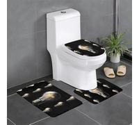 YYHWHJDE Flash of Light Prints Lot de 3 tapis de sol antidérapants (61 x 40,6 cm) pour toilettes, meuble-lavabo et toilettes, facile à nettoyer