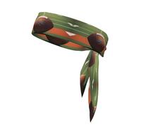 YYHWHJDE Foulard de sport avec motif ballon de football américain, absorbant la transpiration et respirant, bandeau de mouvement, foulard double face