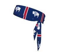 YYHWHJDE Foulard de sport avec motif drapeau de l'État du Wyoming, absorbant la transpiration et respirant, bandeau de mouvement, foulard double face