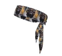 YYHWHJDE Foulard de sport double face à motif bison d'Amérique du Nord - Séchage rapide - Évacuation de l'humidité - Pour femmes, filles et hommes