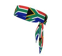 YYHWHJDE Foulard de sport double face à motif drapeau de l'Afrique du Sud, séchage rapide, évacuation de l'humidité pour femmes, filles et hommes