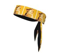 YYHWHJDE Foulard de sport double face avec motif chat gourmand qui bave - Séchage rapide - Évacuation de l'humidité - Pour femmes, filles et hommes