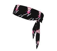 YYHWHJDE Foulard de sport double face imprimé cerf sika rose pour homme et femme réglable pour toutes les circonférences de tête