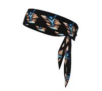 YYHWHJDE Foulard de sport double face imprimé Manta derrière les rochers pour homme et femme réglable pour toutes les circonférences de tête