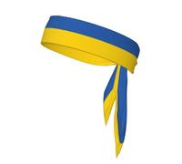 YYHWHJDE Foulard de sport imprimé drapeau de l'Ukraine, absorbant la transpiration et respirant, bandeau de mouvement, foulard double face