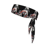 YYHWHJDE Foulard de sport imprimé robot Getting Off The Car Bandeau décontracté, élastique, absorbant la transpiration, réglable, antidérapant