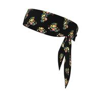 YYHWHJDE Foulard de sport imprimé simple, absorbant la transpiration et respirant, bandeau de mouvement, foulard double face