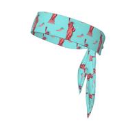 YYHWHJDE Foulard de sport motif statue de la liberté, absorbant la transpiration et respirant, bandeau de mouvement, foulard double face