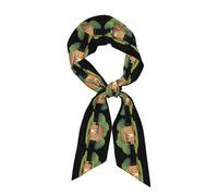 YYHWHJDE Foulard tendance pour femme, magnifique image de petite maison, foulard en satin, cravate chic, écharpe à cheveux, bracelet