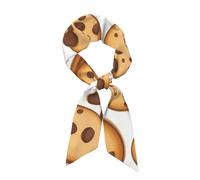 YYHWHJDE Foulard tendance pour femme Motif biscuits et pépites de chocolat Convient comme écharpe, foulard, bandeau, bandeau