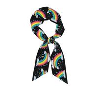 YYHWHJDE Foulard tendance pour femme - Motif larmes d'une journée ensoleillée - En satin - Chic - Écharpe pour cheveux - Bracelet