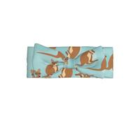 YYHWHJDE Funny for Kangaroo Zoo Prints Baby Bow Headband - Doux et extensible pour nouveau-né mignon pour bébé fille de 0 à 6 mois