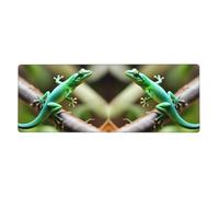 YYHWHJDE Gecko Tapis de souris avec image de lézards extra large, antidérapant, clavier de jeu, version épaisse, 30,5 x 80 cm