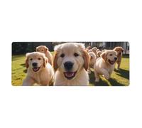 YYHWHJDE Golden Retriever Tapis de souris extra large 30,5 x 80 cm pour l'apprentissage des jeux au bureau
