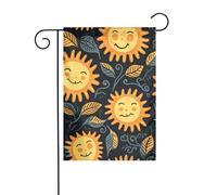 YYHWHJDE Goodlooking Hello Sunshine Impression drapeau de jardin Décoration de cour 30,5 x 45,7 cm Épais mode