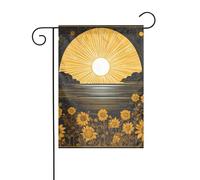 YYHWHJDE Goodlooking Hello Sunshine Mât de drapeau de jardin extérieur décoration tendance 30,5 x 45,7 cm